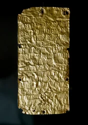 Antiquité étrusque : tablettes (lamelles) d