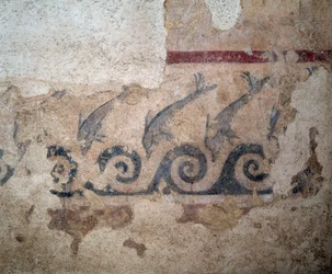 Détail de la fresque de la tombe Bruschi, IIe siècle av. J.-C.