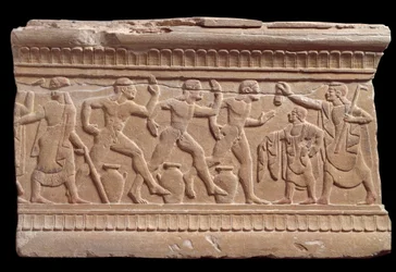 Relief avec une course d