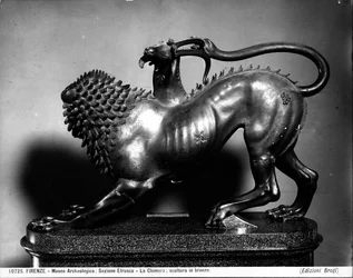 La Chimère blessée de Bellérophon (bronze)