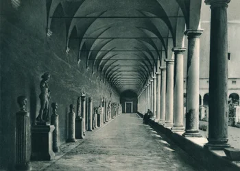 Cloîtres dans le musée des Thermes de Dioclétien, Rome, Italie