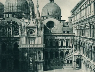 Cour du Palais des Doges, Venise, Italie