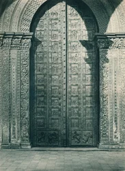 Portes de la cathédrale de Monreale, Sicile, Italie, 1927