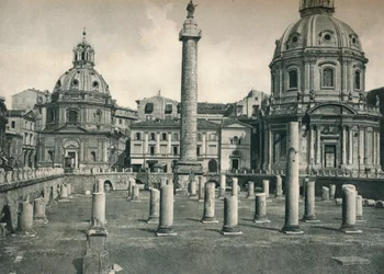 Forum de Trajan, Rome, Italie, 1927