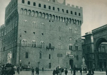 Palazzo Vecchio, Piazza della Signoria, Florence, Italie, 1927