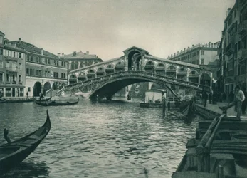 Pont du Rialto, Venise, Italie, 1927