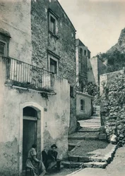 Rue à Taormina, Sicile, Italie, 1927