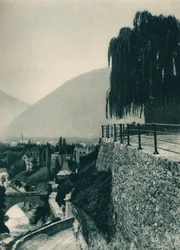 Vue de la ville, Merano, Tyrol du Sud, Italie, 1927