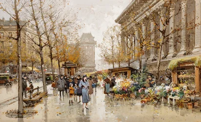 Rue de Paris en automne