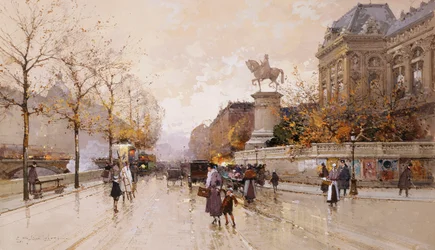 Une scène de rue à Paris