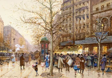 Une scène de rue à Paris