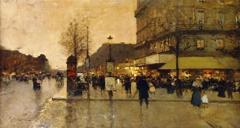 Scène de rue parisienne