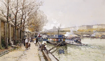 Péniches sur la Seine