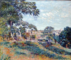 Vue de Corzant, Creuse, vers 1910