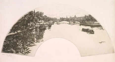 Éventail, La Seine vue du Pont Royal