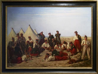 Le jeu de loterie au camp de Chalons