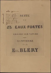 8 eaux-fortes gravées sur nature
