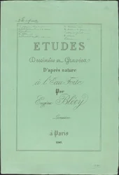 Études dessinées et gravées d