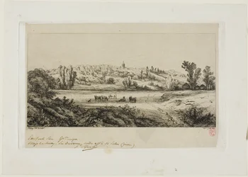 Vue du village de Limay