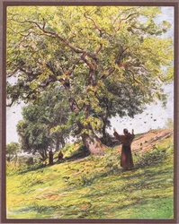 Saint François prêche aux oiseaux
