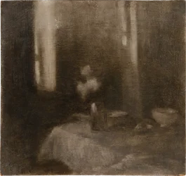 Intérieur avec un vase