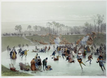 Les patineurs au bois de Boulogne