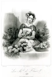 La Vendeuse de Fleurs, vers 1840
