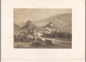 Vue de Sion dans la vallée du Rhône
