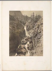 Zicht op de Bérard-waterval