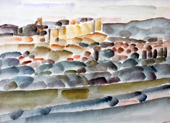 Passage à travers le château-fort, vers 1918-1936