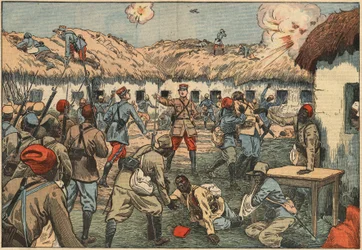 Les troupes coloniales débloquent le poste d