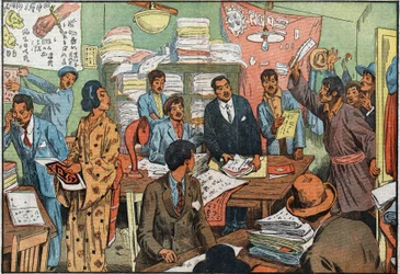 Premières élections au suffrage universel au Japon