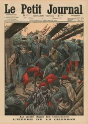 Fête joyeuse dans les tranchées, Heure de la chanson, illustration de couverture de 