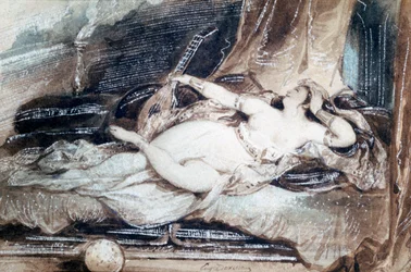 Odalisque couchée, vers 1815-1865