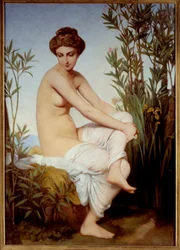 Baigneuse antique. Peinture d