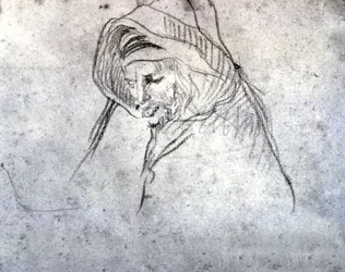Vieil homme berbère dans le Sahel