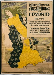 Affiche publicitaire pour «Internationale Ausstellung zu Madrid», 1893