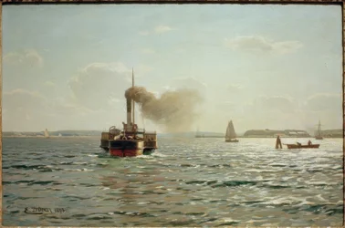 La mer Baltique près de Flensburg