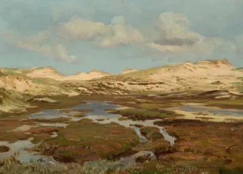 E. Dücker, Paysage de bruyère