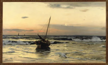 Coucher de soleil sur la mer