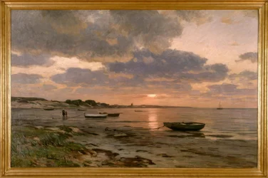 Coucher de soleil sur la mer Baltique