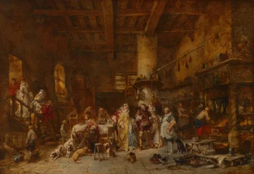 Auberge de campagne, festin