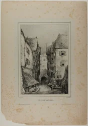 Vue de Rouen, planche trois