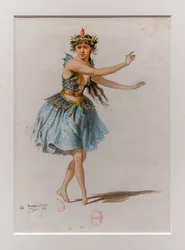 La Korrigane. Ballet de Charles-Marie Widor, modèle de costume