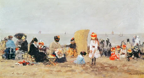 Scène de plage, Trouville, 1881