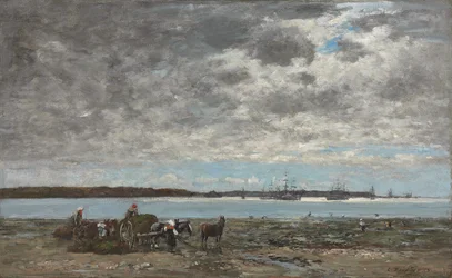 Récolte de varech, port de Brest