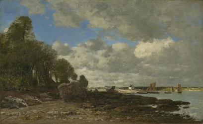 Plougastel, la traversée en ferry, 1873