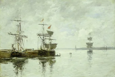 Scène de port, vers 1880