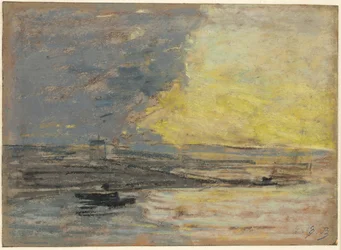 Bord de mer, port de Honfleur, c.1860