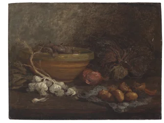 Nature morte avec des oignons